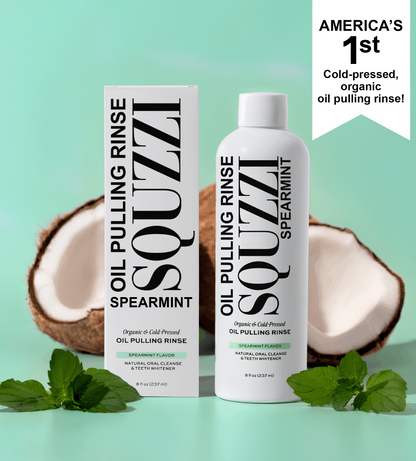 Squzzi Spearmint Oil Pulling Rinse