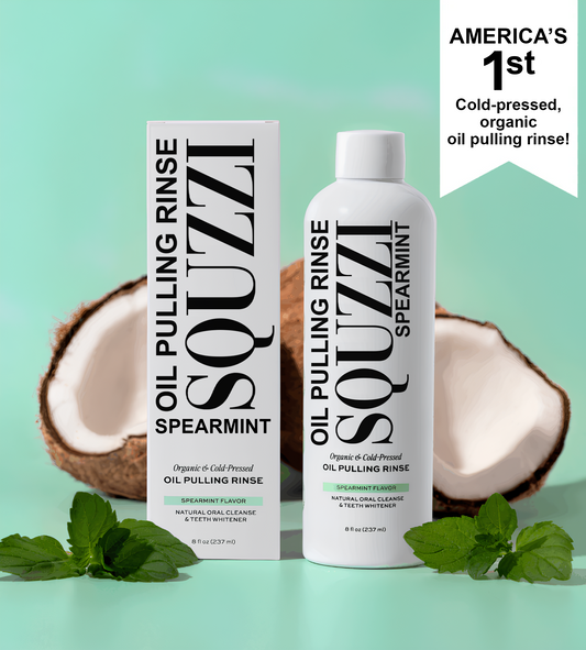 Squzzi Spearmint Oil Pulling Rinse