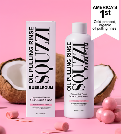 Squzzi Spearmint Oil Pulling Rinse